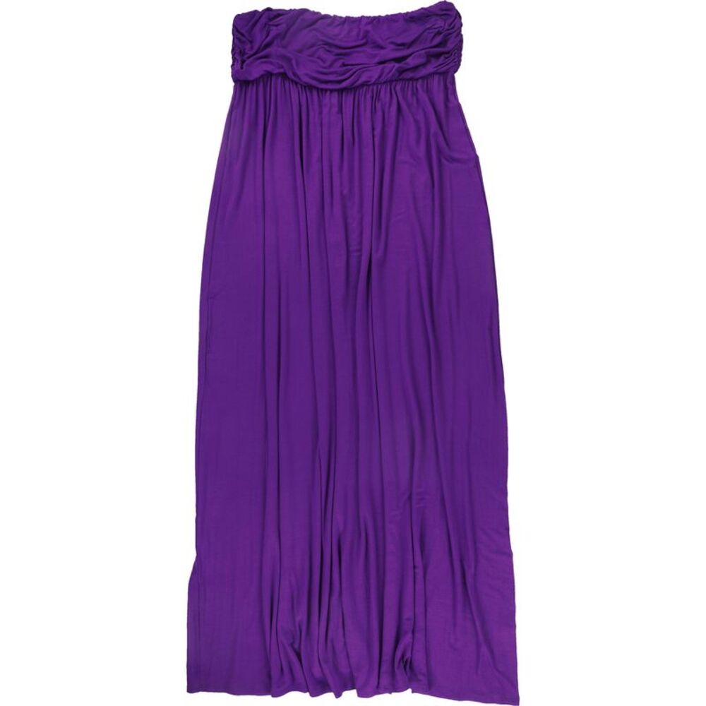 24seven Womens Plus Size Pocket Strapless Maxi Dress, NWT
